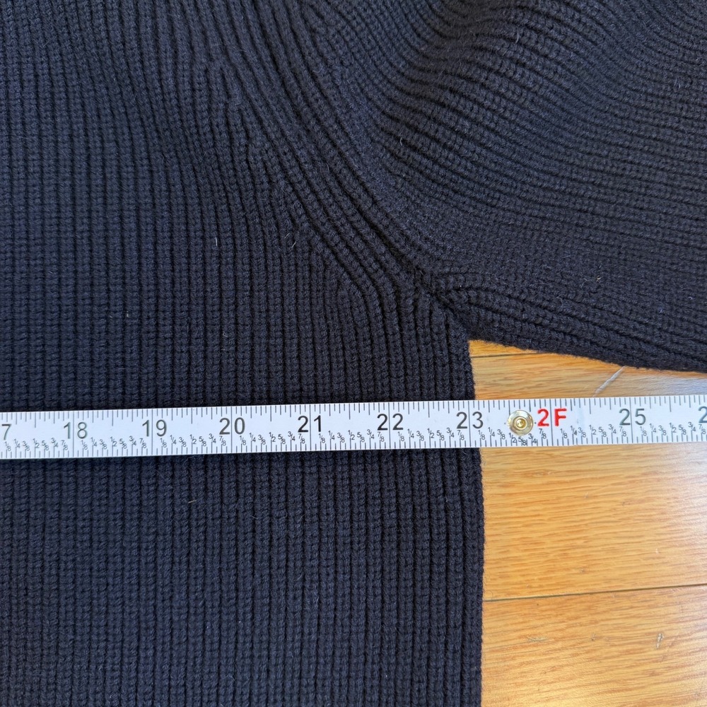 Maison Margiela 14 Mens Navy Blue Ribbed Zip-Up Cardigan Sweater ($1,576)‎ - Picture 6 of 14